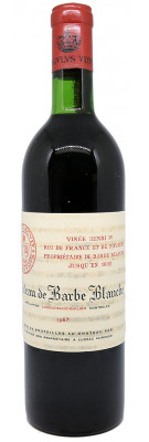 Château Barbe Blanche  1967 avis meilleur prix bon caviste bordeaux