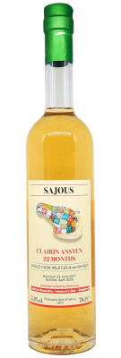 RHUM CLAIRIN - Rhum ambré - 22 mois - Ansyen SAJOUS - Single Bourbon Cask 2017 #SJ17JD-4- 55.8%  achat meilleur prix avis bon caviste bordeaux