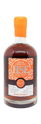 RHUM HSE - Rhum hors d'âge - Small Cask - Millésime 2007 - Bouteille numérotée - 46%