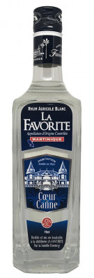LA FAVORITE - Rhum Blanc - Coeur de canne - 50 %