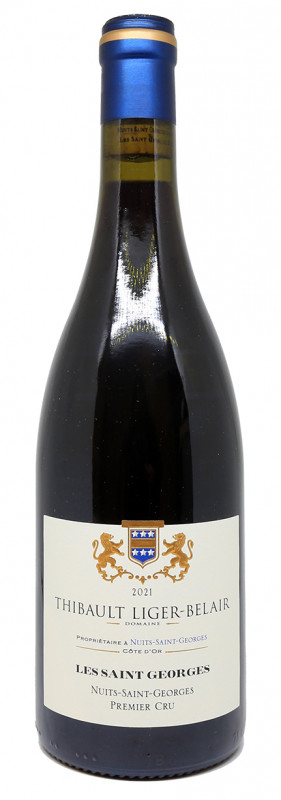 bouteille de vin rouge, Nuits-Saint-Georges 1er Cru, Domaine Thibault Liger-Belair, mill&eacute;sime 2021, Bourgogne, Pinot Noir, vin de terroir, premier&nbsp;cru