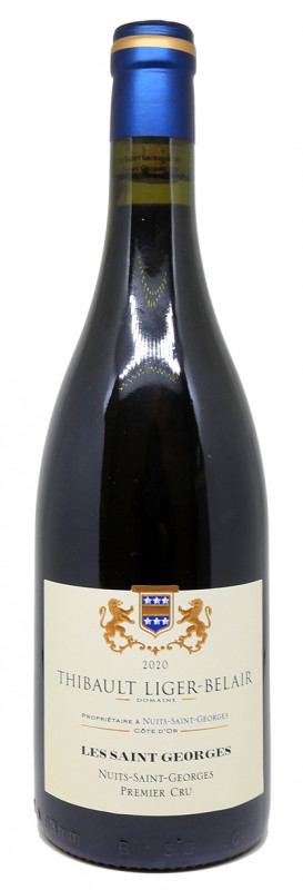 bouteille de vin rouge, Nuits-Saint-Georges 1er Cru, Domaine Thibault Liger-Belair, mill&eacute;sime 2020, Bourgogne, Pinot Noir, grand vin, vin de caract&egrave;re