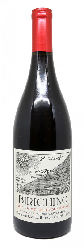Bouteille Birichino Bechthold Vineyard Cinsault 2023, vin rouge Californie, vignoble ancien Santa Cruz