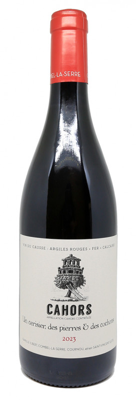 bouteille de vin rouge, Ch&acirc;teau Combel la Serre, Malbec, vin de Cahors, Sud-Ouest, agriculture biologique