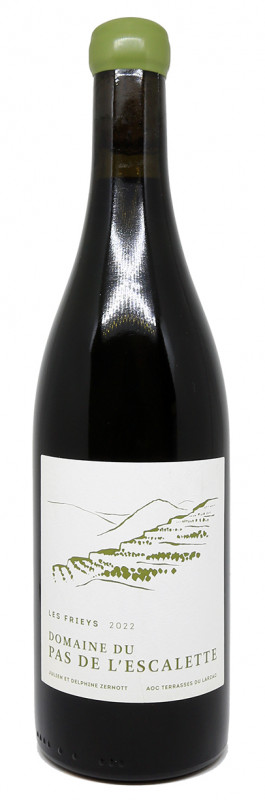 bouteille Les Frieys 2022, Domaine du Pas de l&rsquo;Escalette, vin rouge Languedoc, Grenache Carignan Mourv&egrave;dre, vin biodynamique, Terrasses du Larzac, vin co-ferment&eacute;, vin du causse