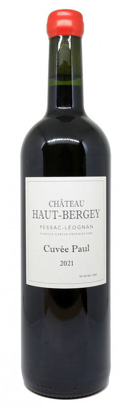 bouteille vin rouge, Ch&acirc;teau Haut-Bergey, Cuv&eacute;e Paul, Bordeaux, Pessac-L&eacute;ognan, vin biodynamique, vin bio