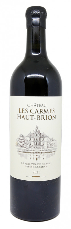 Bouteille Ch&acirc;teau Les Carmes Haut-Brion 2021, architecture Philippe Starck, vignoble Pessac-L&eacute;ognan