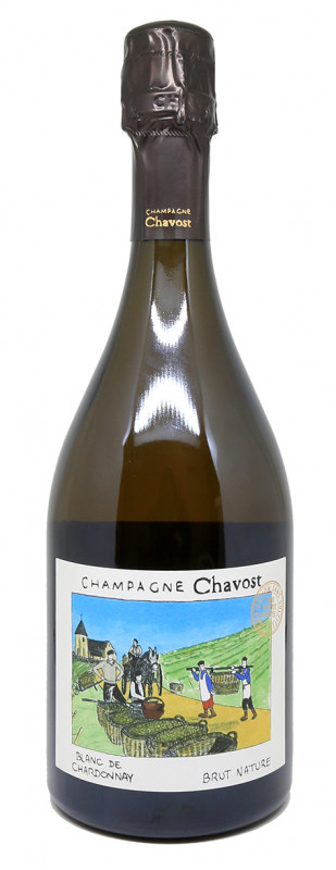 bouteille de champagne, Champagne Chavost, Blanc de Chardonnay, Brut Nature