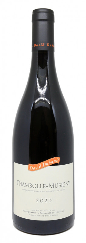 chambolle-musigny, domaine david duband, pinot noir, vin bio, bourgogne rouge, vin &eacute;l&eacute;gant, mill&eacute;sime 2023, vigne ancienne, f&ucirc;t de ch&ecirc;ne, vin floral, vin de terroir, bouteille de vin