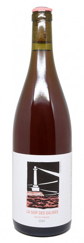 bouteille Mas Mellet La Soif des Salines Ros&eacute; 2024, robe ros&eacute;e p&acirc;le