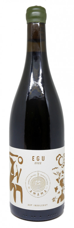 Egu 2022, Domaine Amama Etxaldea, vin rouge, vin bio, Tannat, Cabernet Franc, Cabernet Sauvignon, Iroul&eacute;guy, Pays Basque