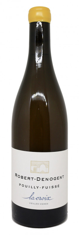 bouteille de vin blanc, Domaine Robert Denogent, La Croix 2023, Pouilly-Fuiss&eacute;, Chardonnay, vin nature