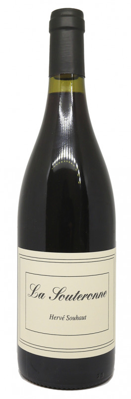 bouteille de La Souteronne 2024, Domaine Herv&eacute; Souhaut, vin rouge biodynamique, Gamay