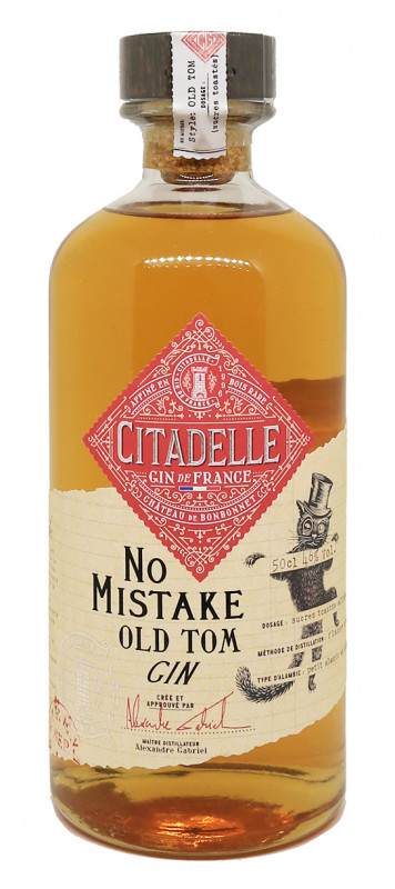 bouteille de gin Citadelle No Mistake, gin fran&ccedil;ais