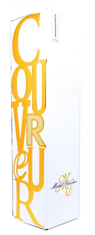 boite Michel Couvreur Intravaganza, &eacute;tiquette L3449, whisky 50%, whisky non tourb&eacute;, cave Bouze-l&egrave;s-Beaune, whisky &eacute;lev&eacute; en f&ucirc;t de Sherry, Moscatel, Oloroso, whisky fran&ccedil;ais, embouteilleur ind&eacute;pendant